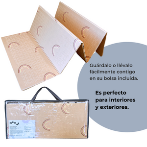 
                  
                    Tapete para bebé Plegable Reversible Doble Vista, Extra Grande 180 x 200 cm (Arcoiris/Puntitos)
                  
                